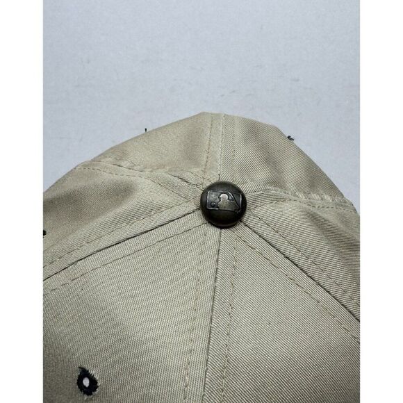 Vtg 1990s Starter MLB Atlanta Braves Paisley UnderBrim Letterman A Snapback Hat - Picture 4 of 7